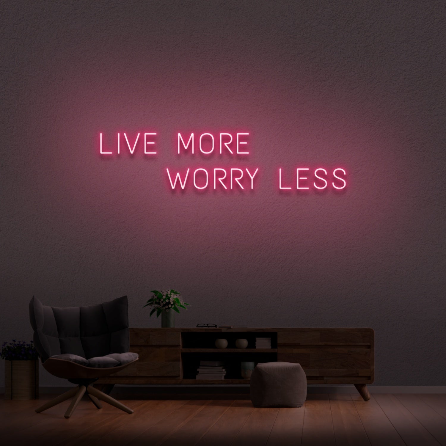 Live More Worry Less Neon Sign | Shineneon