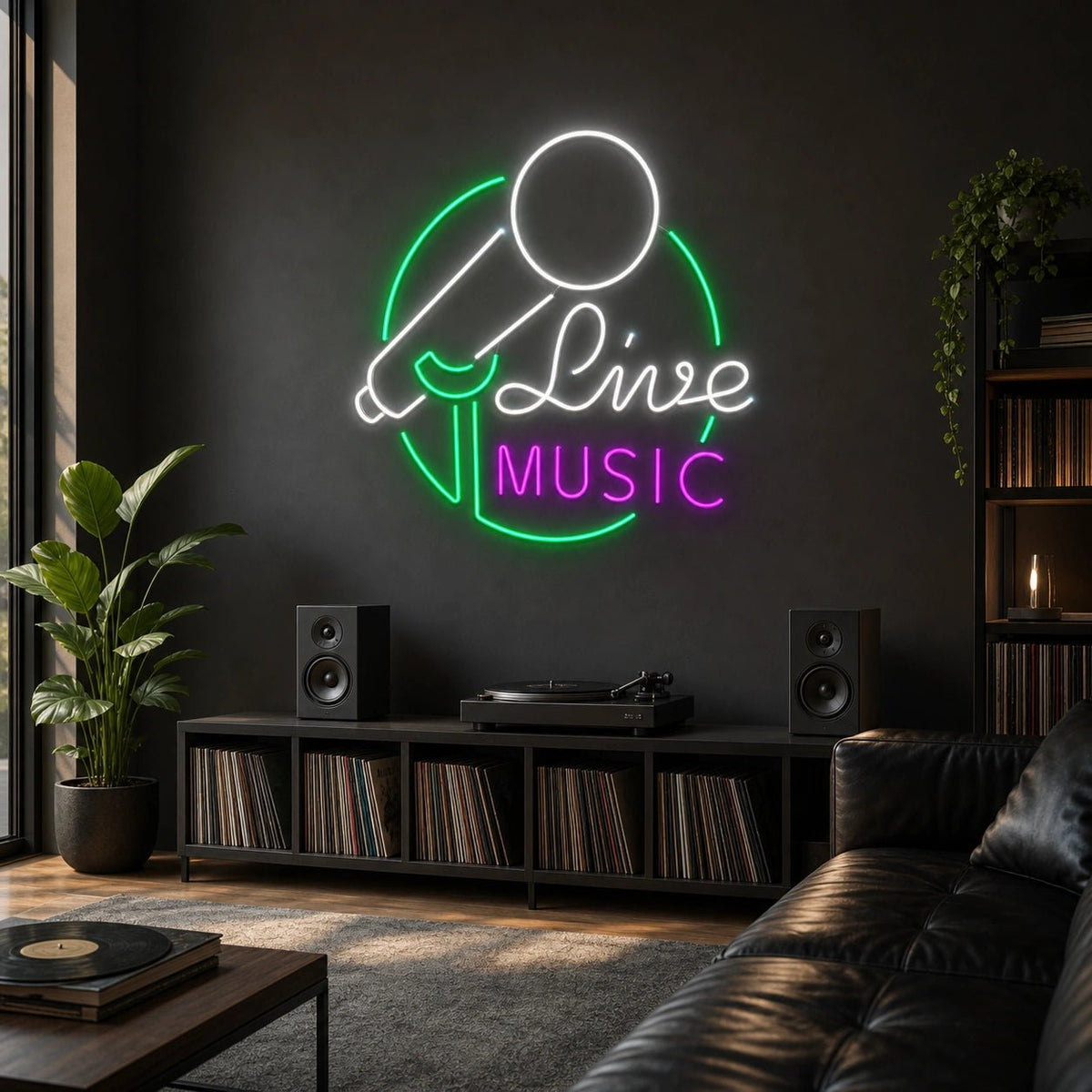 Live Music Business Wall Art LED Neon Sign - Shineneon