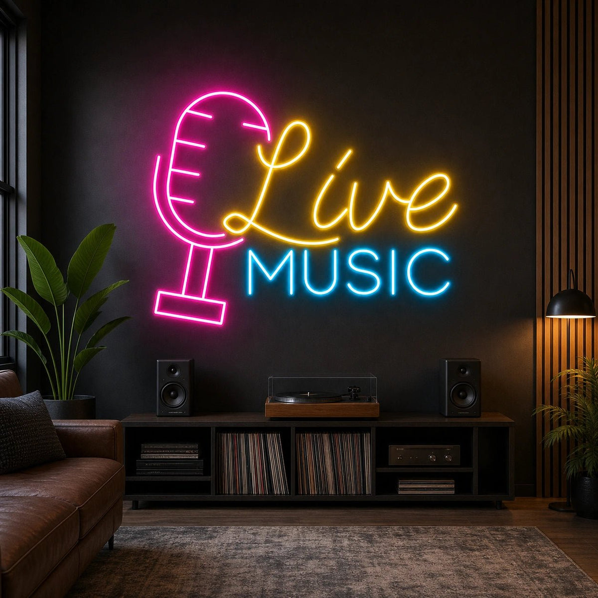 Live Music Business Wall Decor LED Neon Sign - Shineneon