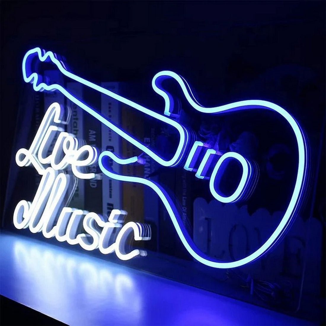 Live Music Guitar Led Sign Business Neon Sign - Shineneon
