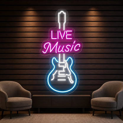 Live Music Hospitality Wall Decor LED Neon Sign - Shineneon