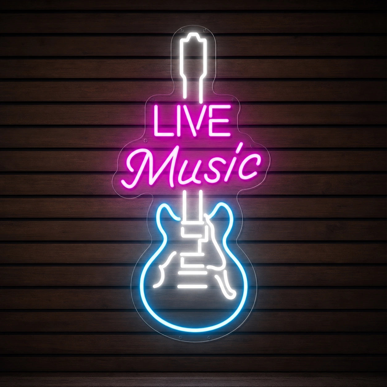 Live Music Hospitality Wall Decor LED Neon Sign Man Cave Neon Sign main product image