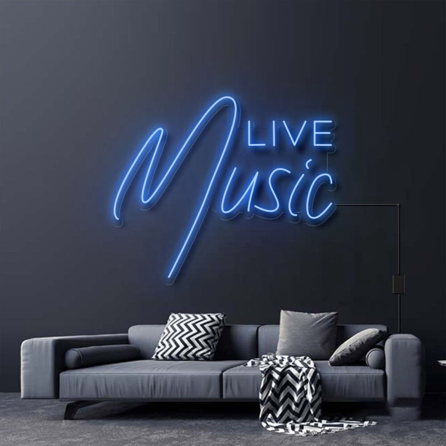 Live Music Led Neon Sign For Music Lovers And Social Spaces | Shineneon