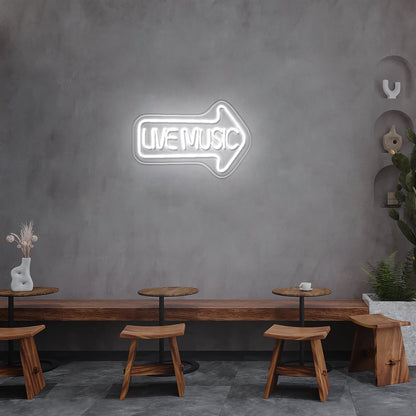 Live Music Neon Sign Wall Art Neon Sign For Sale - Shineneon