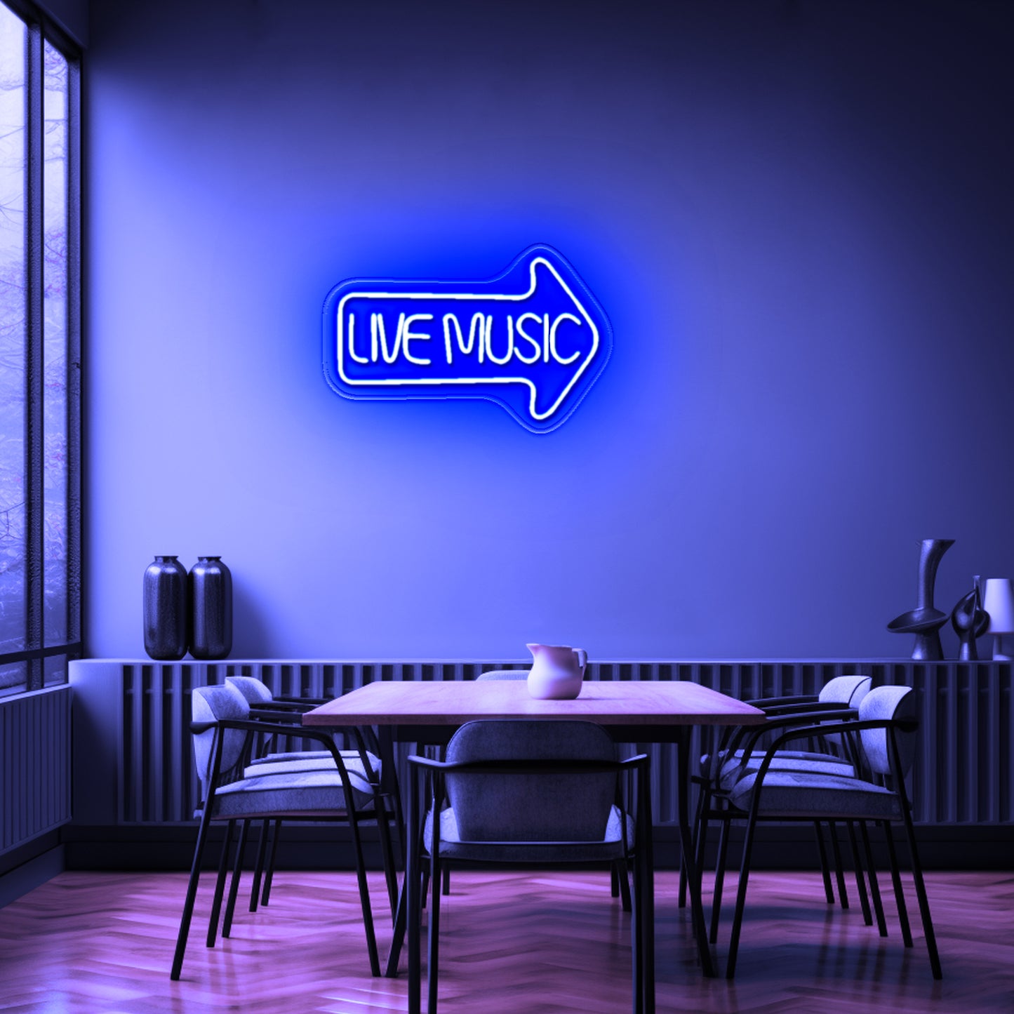 Live Music Neon Sign Wall Art Neon Sign For Sale