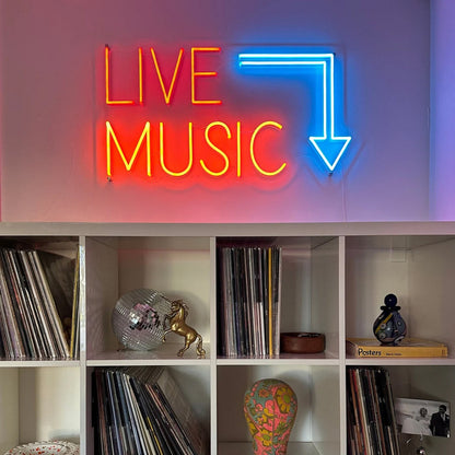 Live Music Neon Signmusic Studio Decorretro Home Decor | Shineneon