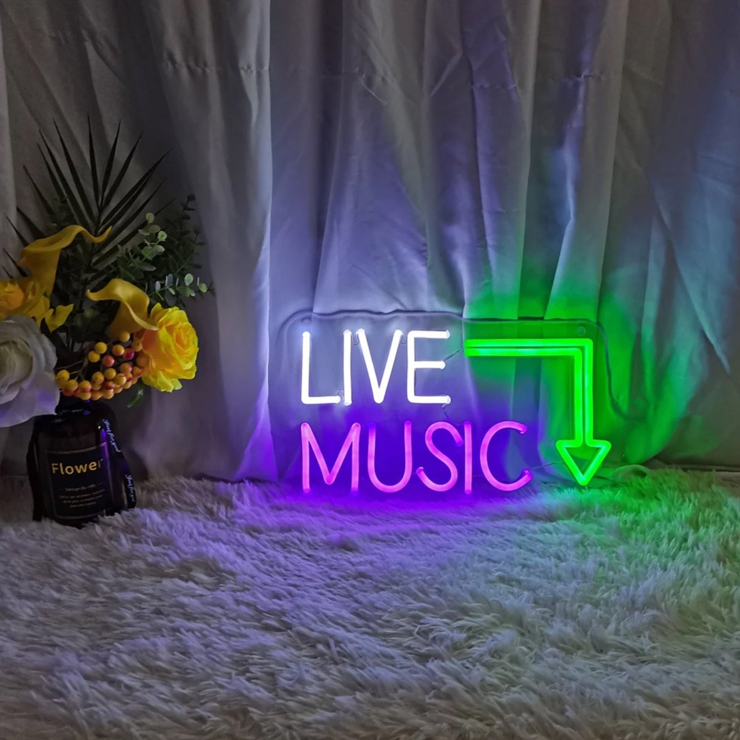 Live Music Neon Signmusic Studio Decorretro Home Decor | Shineneon