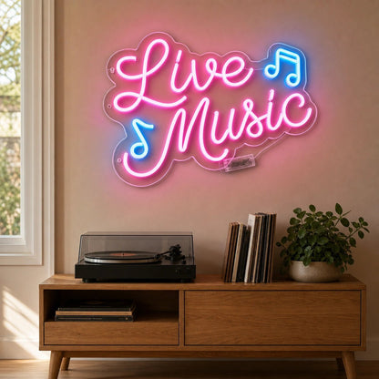 Live Music Notes LED Neon Sign - Shineneon