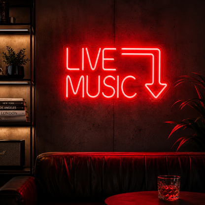 Live Music Room Decor LED Neon Sign - 02 High-Converting Product Image