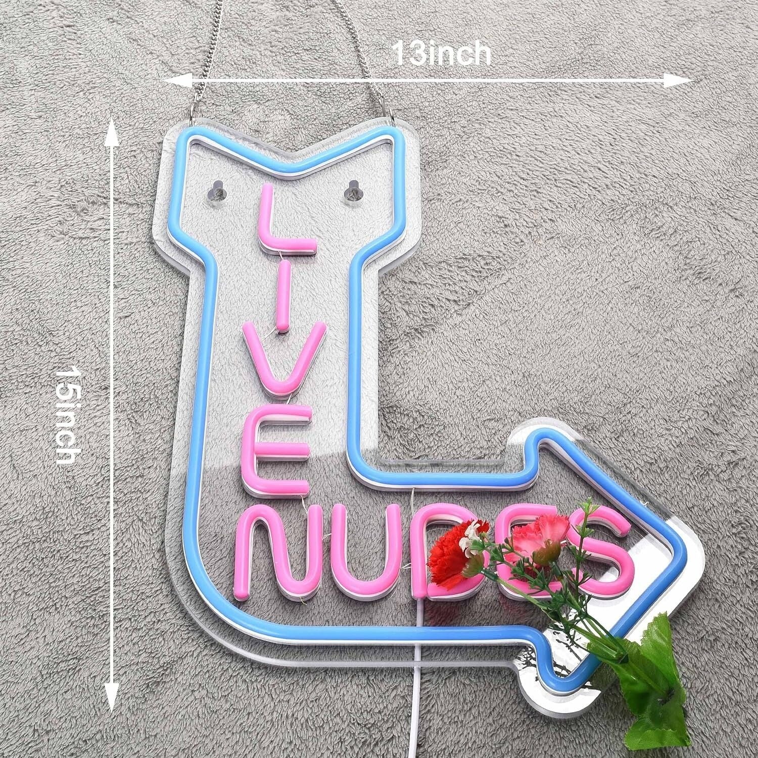 Live Nudes Room Led Neon Sign Bar Fun | Shineneon