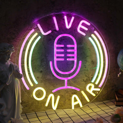 Live On Air Custom Led Neon Sign | Shineneon