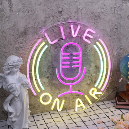 Live On Air Custom Led Neon Sign | Shineneon