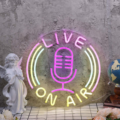 Live On Air Custom Led Neon Sign | Shineneon