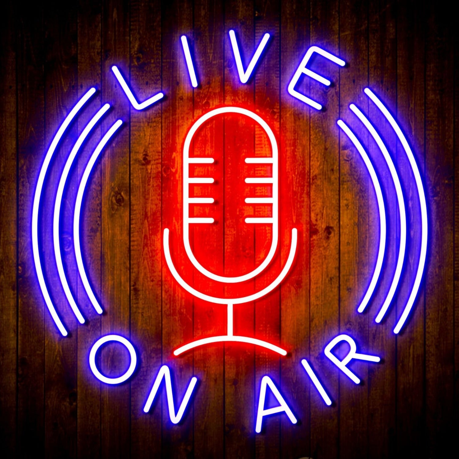 Live On Air Dual Led Neon Sign For Studios And Broadcasting Spaces | Shineneon