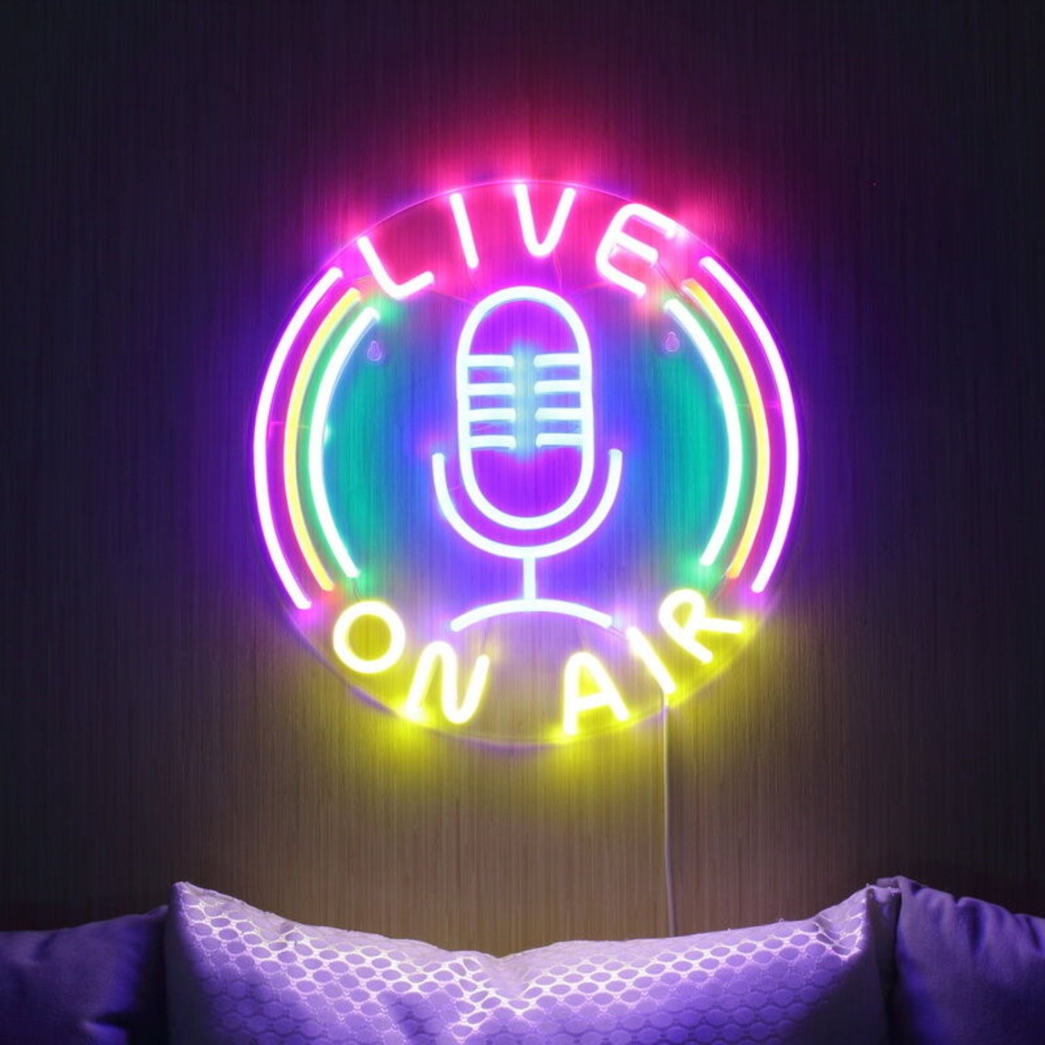 Live On Air Dual Led Neon Sign For Studios And Broadcasting Spaces | Shineneon