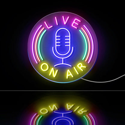 Live On Air Dual Led Neon Sign For Studios And Broadcasting Spaces | Shineneon