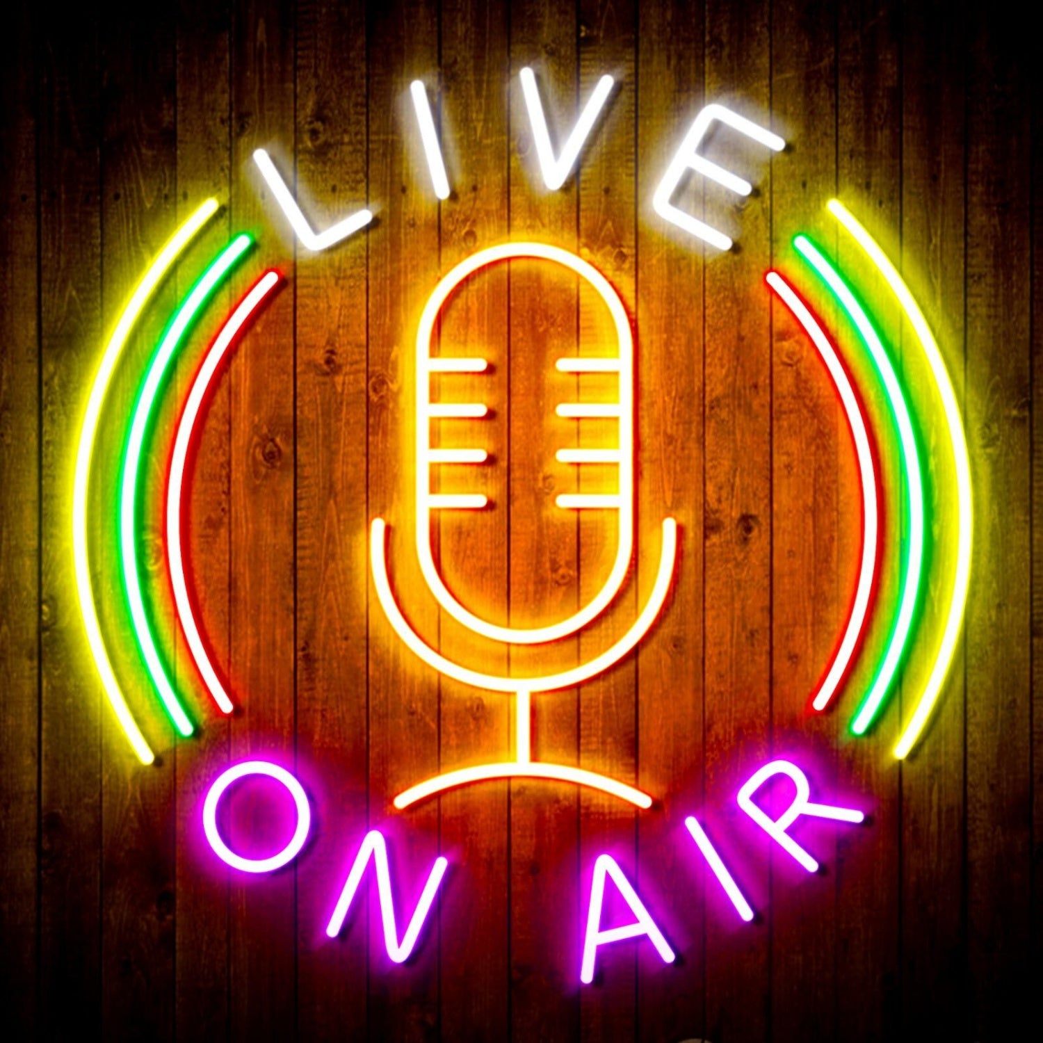 Live On Air Dual Led Neon Sign For Studios And Broadcasting Spaces | Shineneon