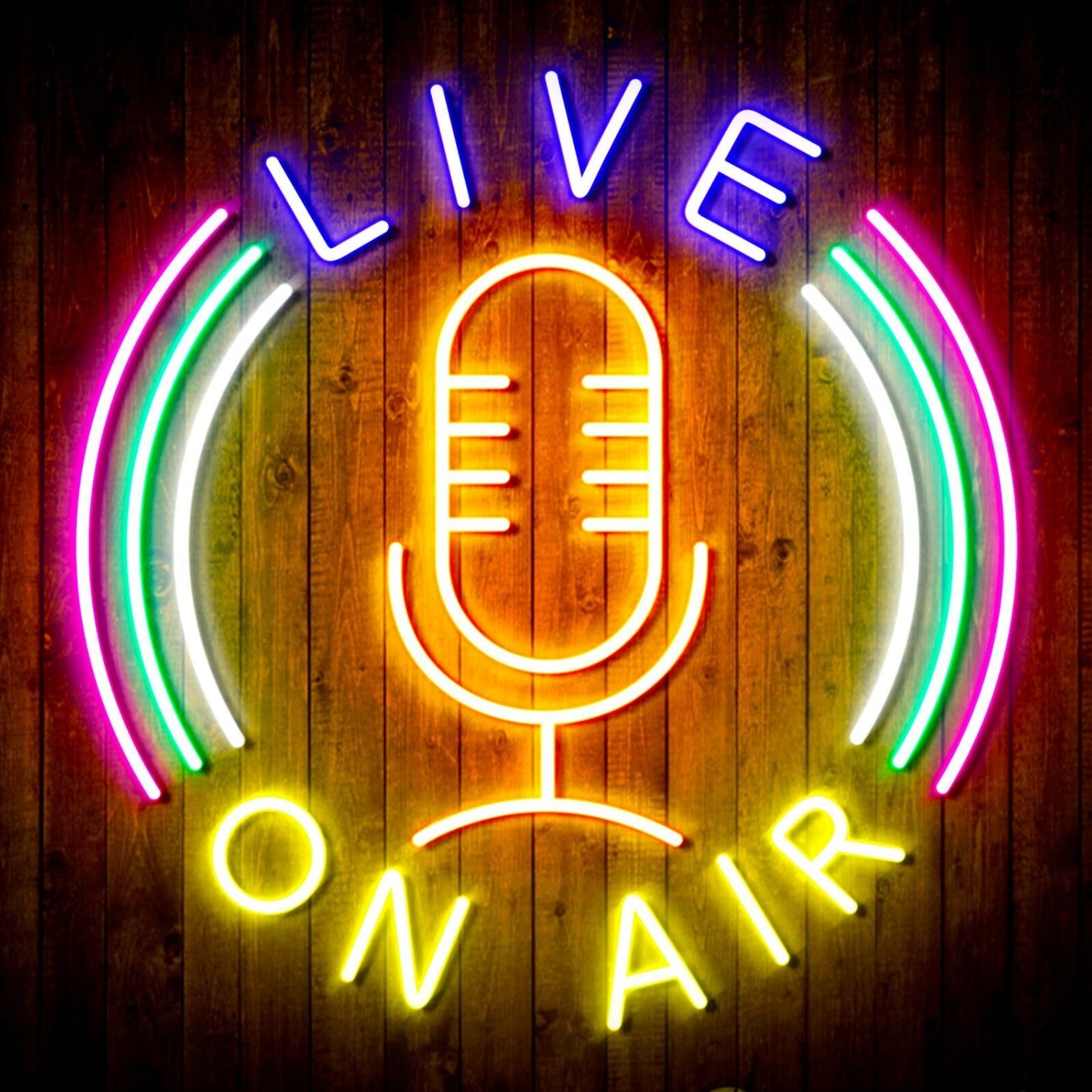 Live On Air Dual Led Neon Sign For Studios And Broadcasting Spaces | Shineneon