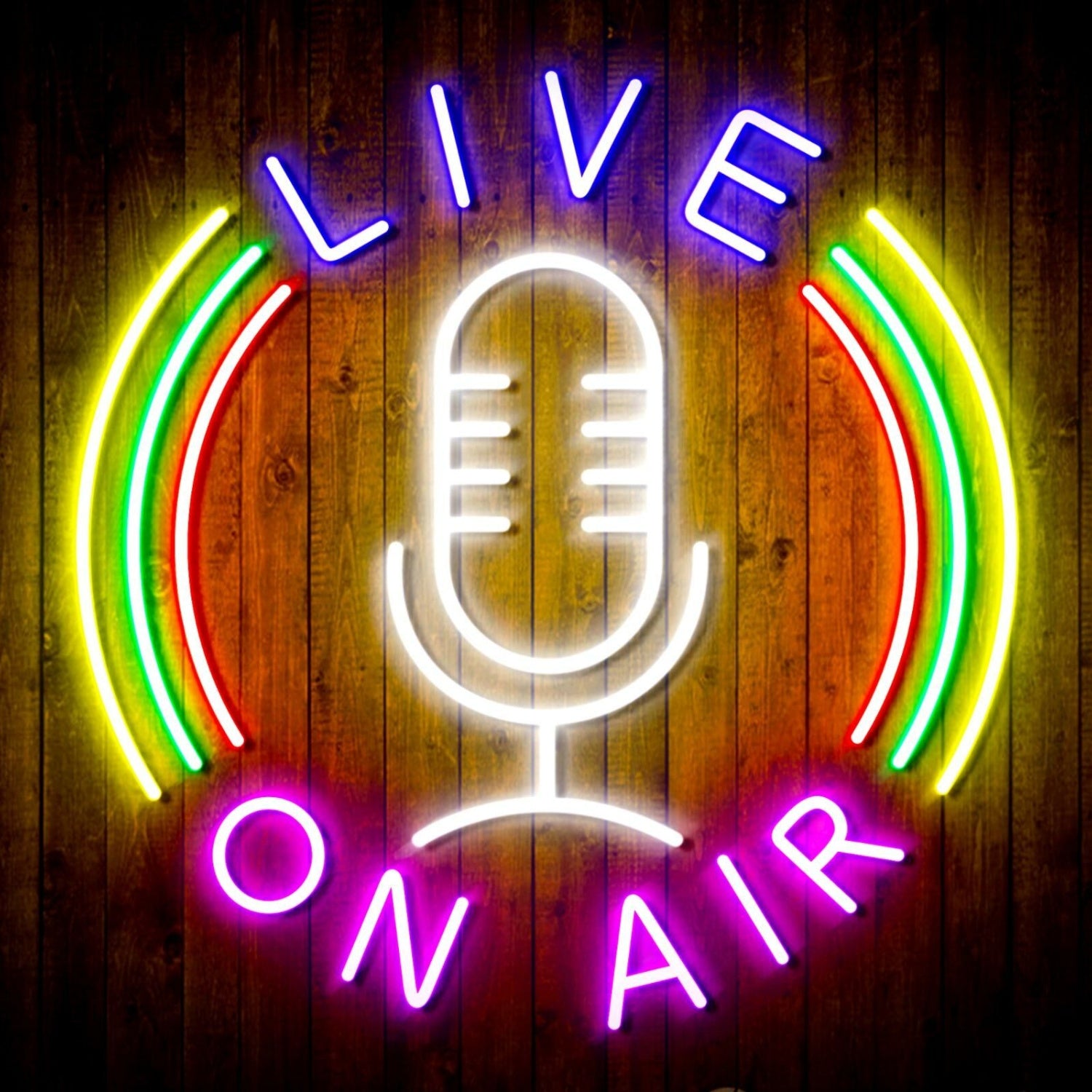 Live On Air Dual Led Neon Sign For Studios And Broadcasting Spaces | Shineneon