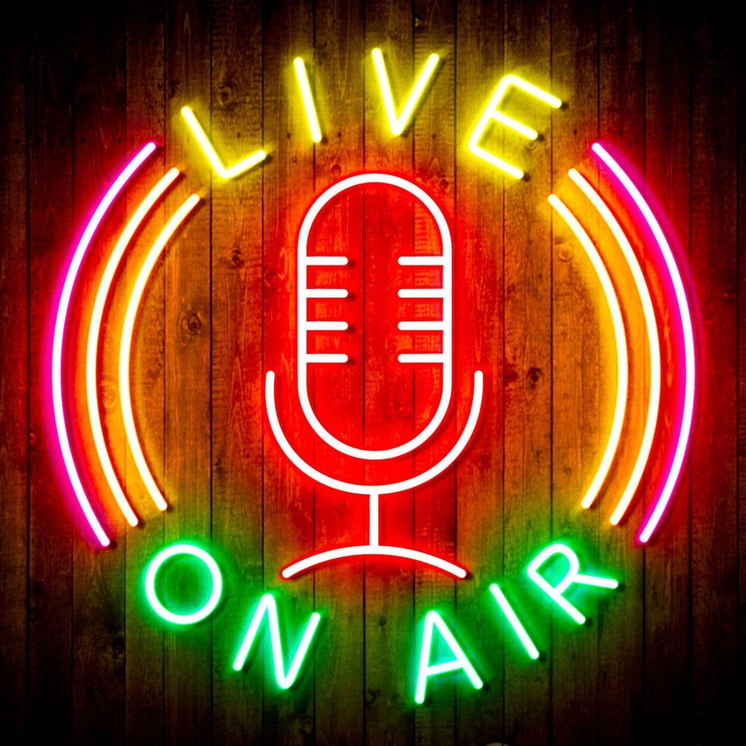Live On Air Dual Led Neon Sign For Studios And Broadcasting Spaces | Shineneon