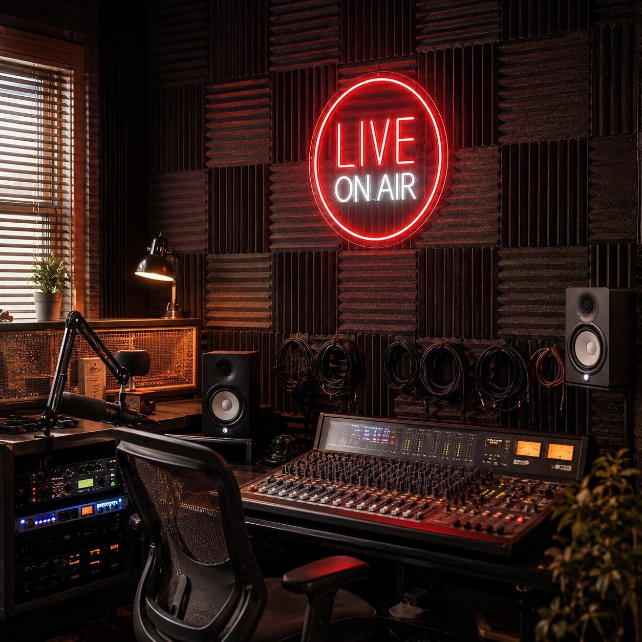 Live On Air LED Neon Sign - 03 Real Lifestyle Scene