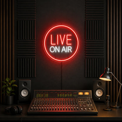 Live On Air LED Neon Sign - 04 Size Image