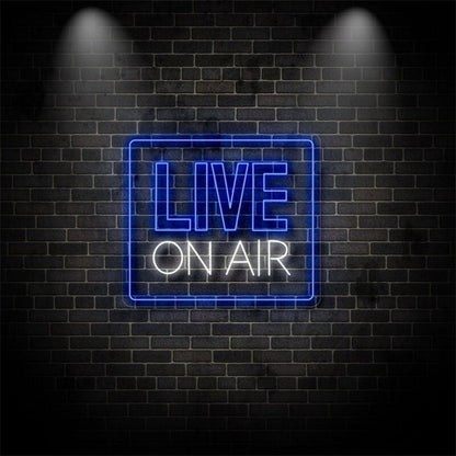 Live On Air Led Neon Sign For Studios And Broadcasting Spaces | Shineneon