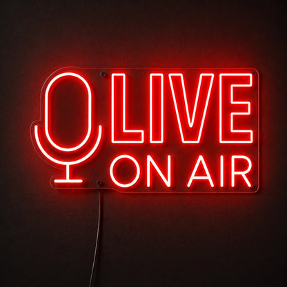 Live On Air Media Neon Sign LED Neon Sign high-converting product image