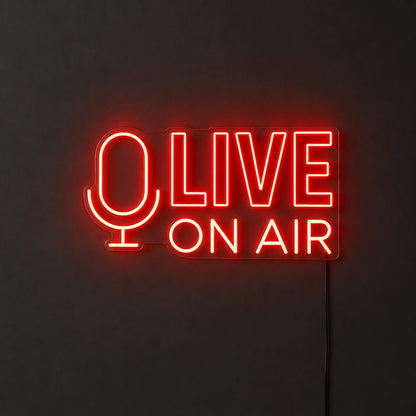 Live On Air Media Neon Sign LED Neon Sign main product image