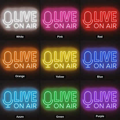 Live Room Decor LED Neon Sign color grid