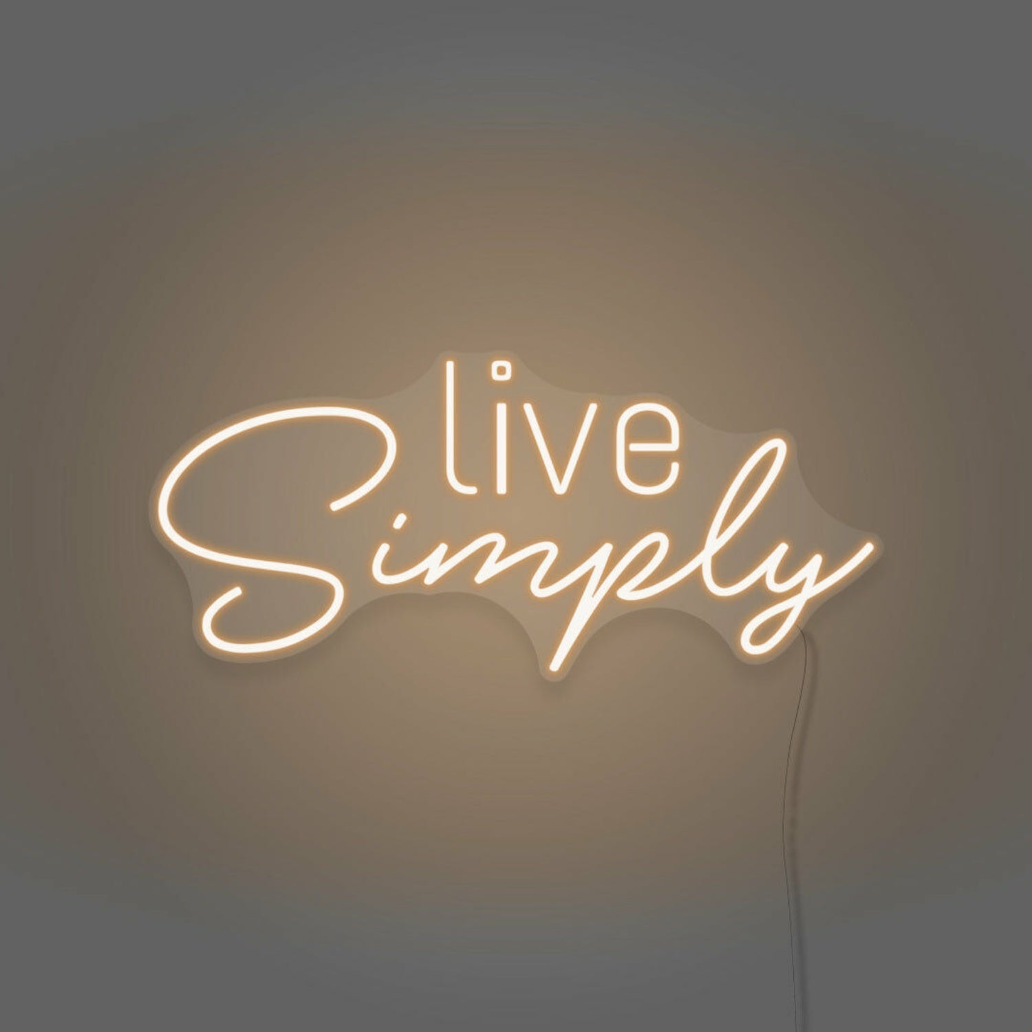 Live Simplys Writing Neon Sign Encouraging A Minimalist Life | Shineneon
