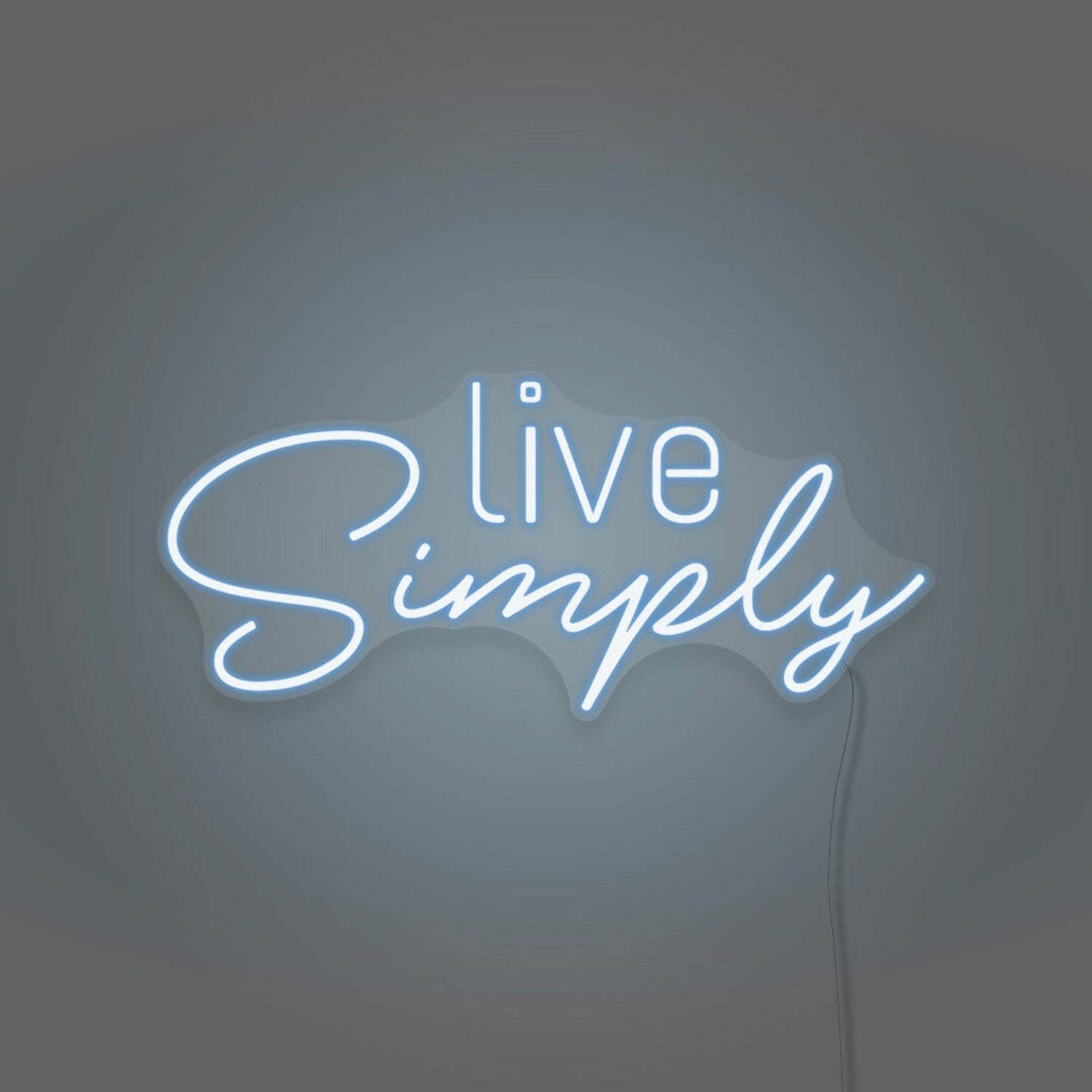 Live Simplys Writing Neon Sign Encouraging A Minimalist Life | Shineneon