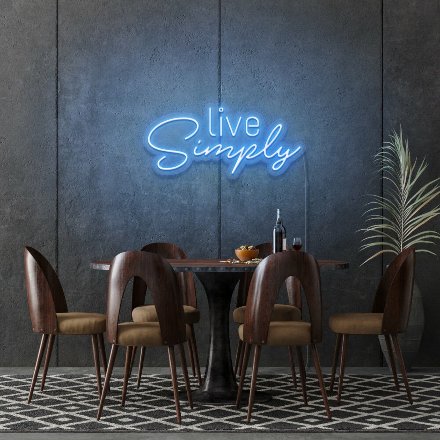 Live Simplys Writing Neon Sign Encouraging A Minimalist Life | Shineneon