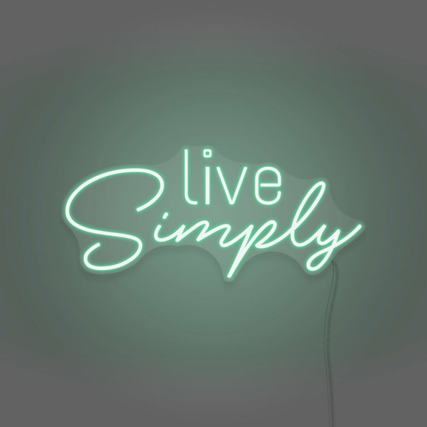 Live Simplys Writing Neon Sign Encouraging A Minimalist Life | Shineneon