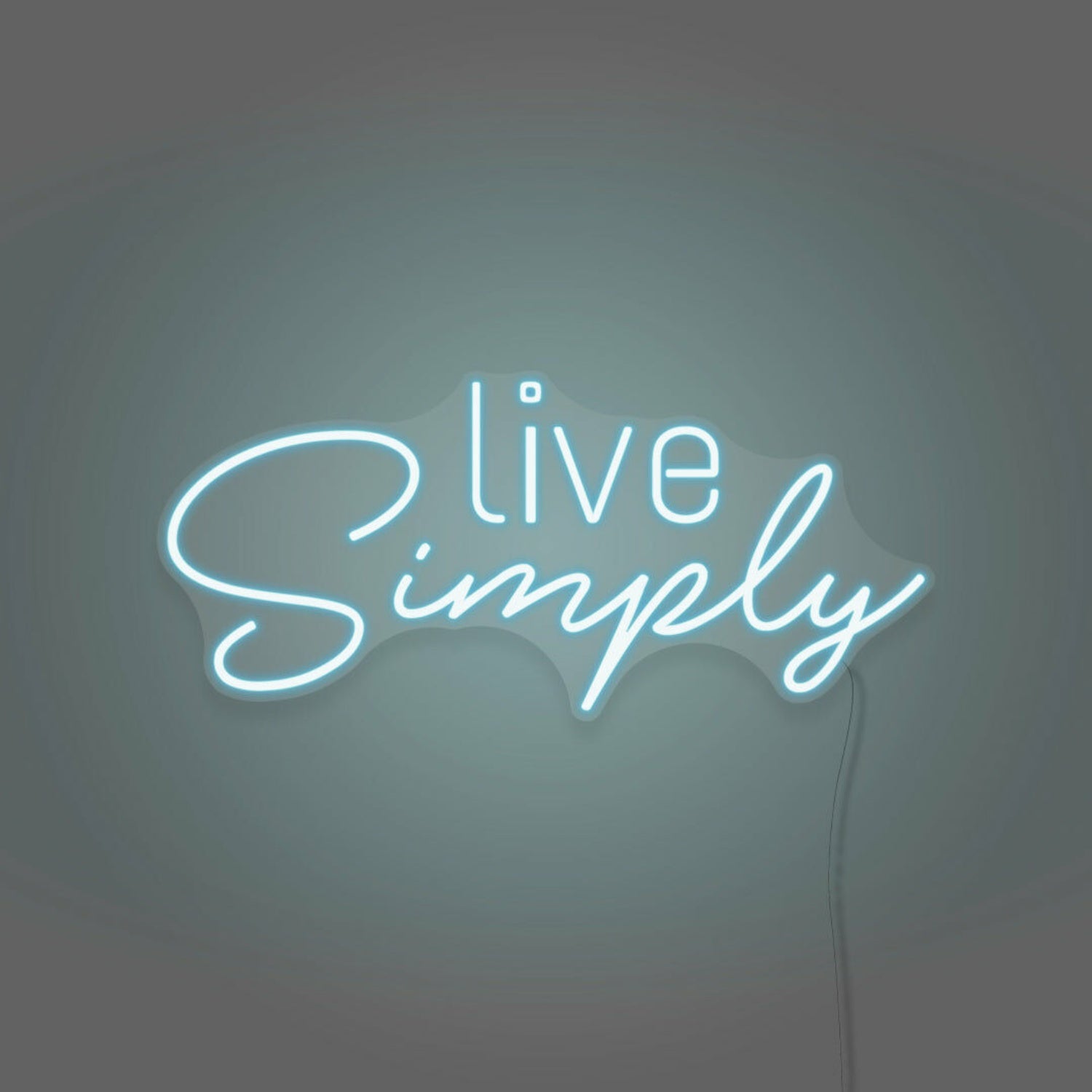 Live Simplys Writing Neon Sign Encouraging A Minimalist Life | Shineneon
