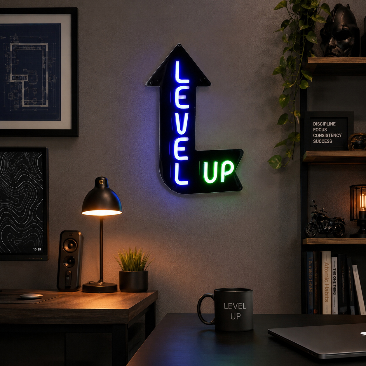 Live Up Wall Decor LED Neon Sign - 03 Real Lifestyle Scene