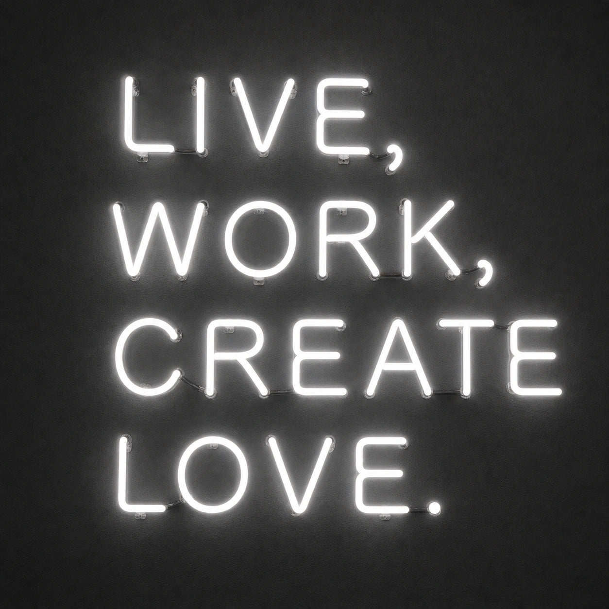 Live Work Create Love LED Neon Sign Man Cave Neon Sign main product image