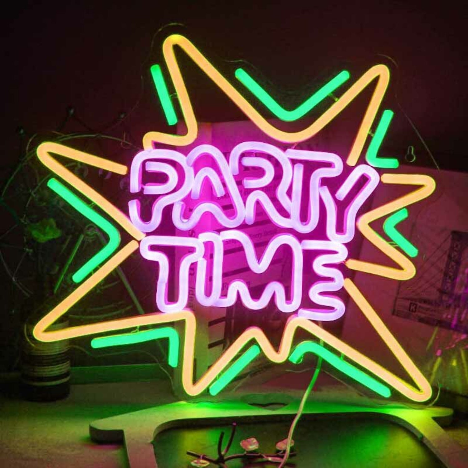 Lively Party Time Neon Sign | Shineneon