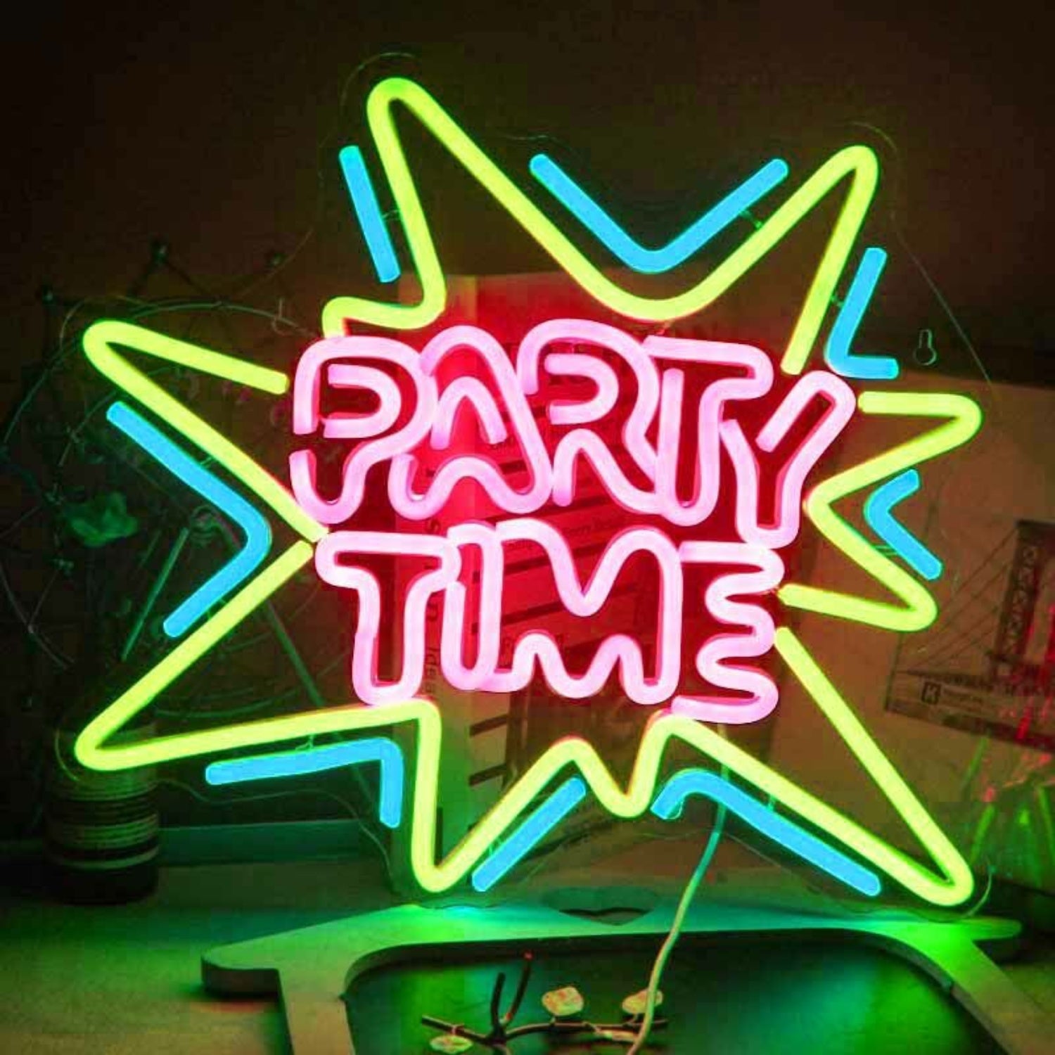 Lively Party Time Neon Sign | Shineneon