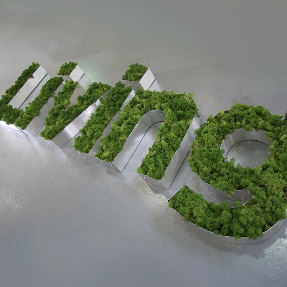 Living 3D Moss Letter Sign - Shineneon