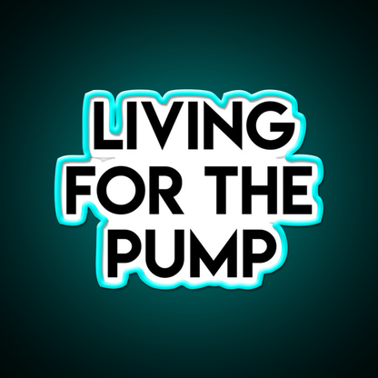 Living For The Pump Bodybuilding Gym Fitness Led Neon Sign Rgb Color