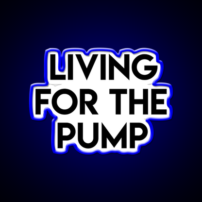 Living For The Pump Bodybuilding Gym Fitness Led Neon Sign Rgb Color