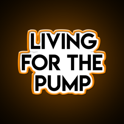 Living For The Pump Bodybuilding Gym Fitness Led Neon Sign Rgb Color