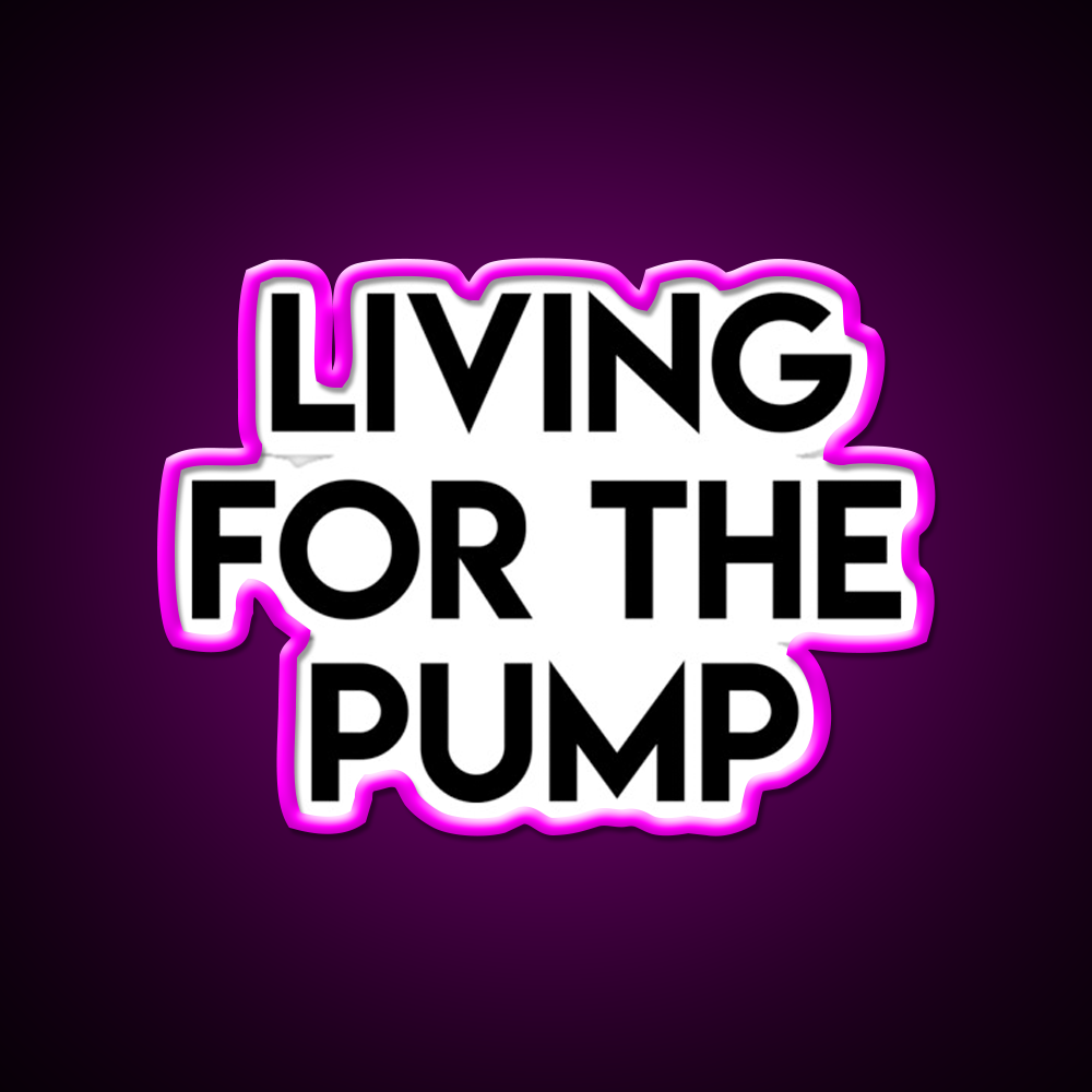 Living For The Pump Bodybuilding Gym Fitness Led Neon Sign Rgb Color