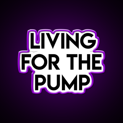 Living For The Pump Bodybuilding Gym Fitness Led Neon Sign Rgb Color