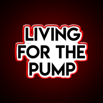 Living For The Pump Bodybuilding Gym Fitness Led Neon Sign Rgb Color