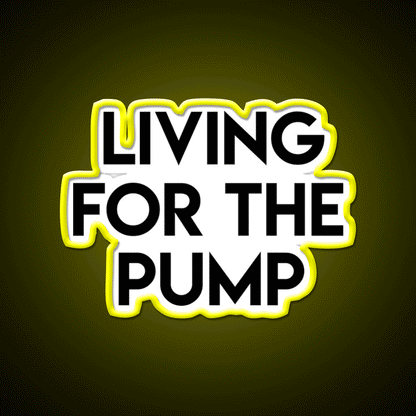 Living For The Pump Bodybuilding Gym Fitness Led Neon Sign Rgb Color