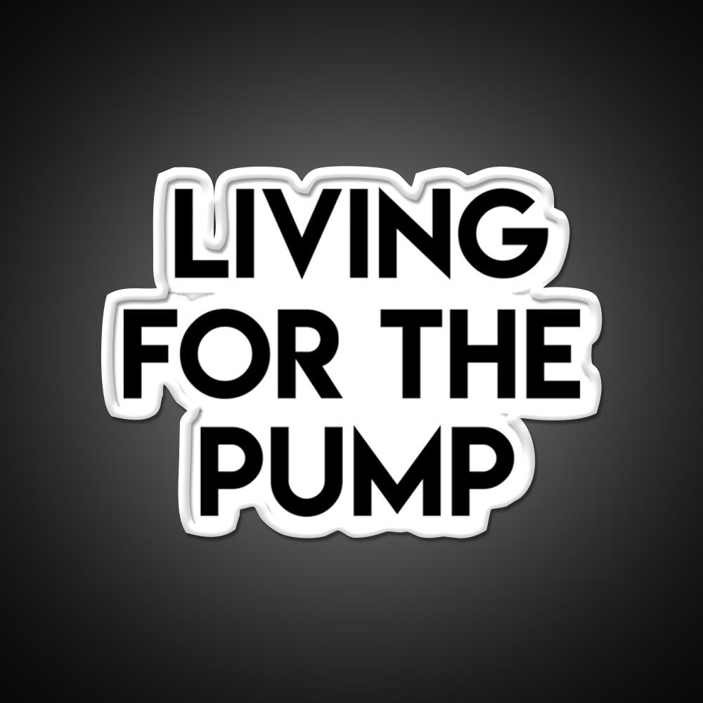 Living For The Pump Bodybuilding Gym Fitness Led Neon Sign Rgb Color