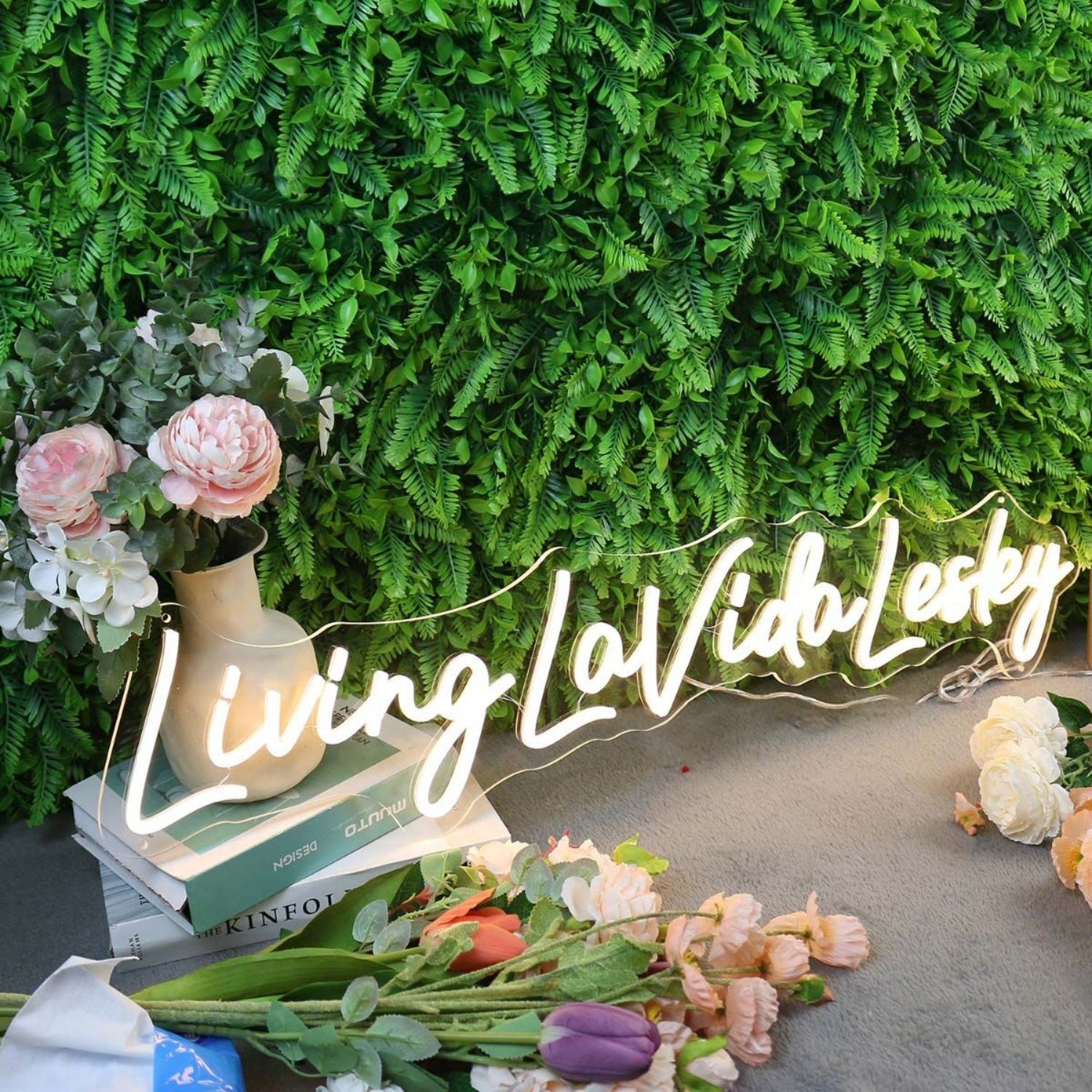 Living La Vida Lesley Yellow Led Neon Sign - Shineneon
