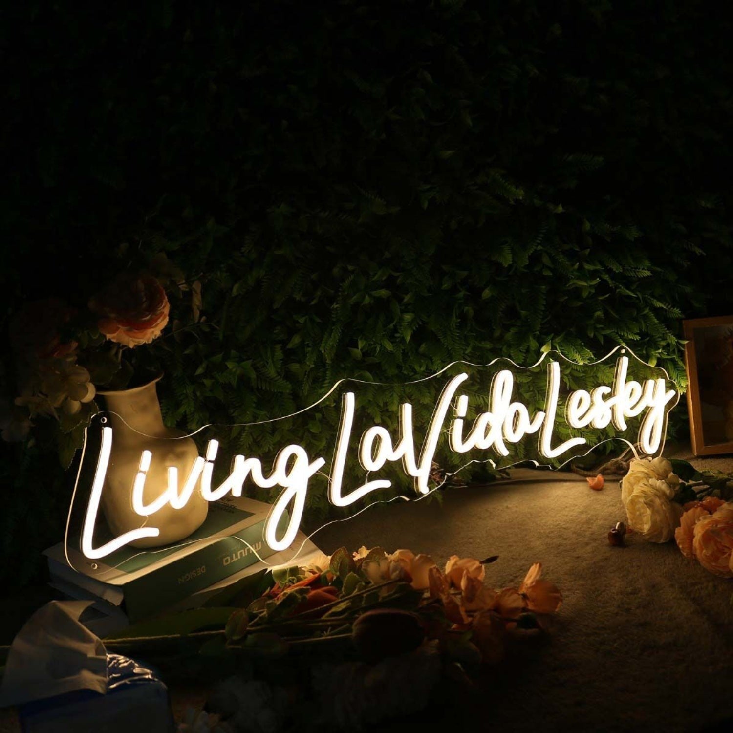 Living La Vida Lesley Yellow Led Neon Sign - Shineneon